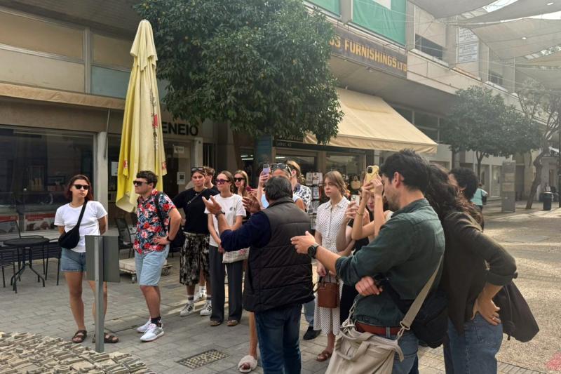 Participants of the ERUA Winter School sightseeing in Cyprus