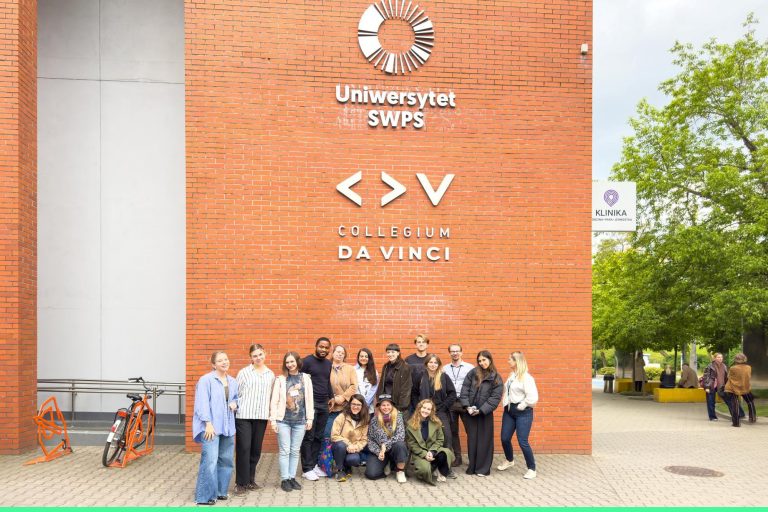 Participants of the "Challenges of Contemporary Parenthood" ERUA intensive course on USWPS campus in Poznań