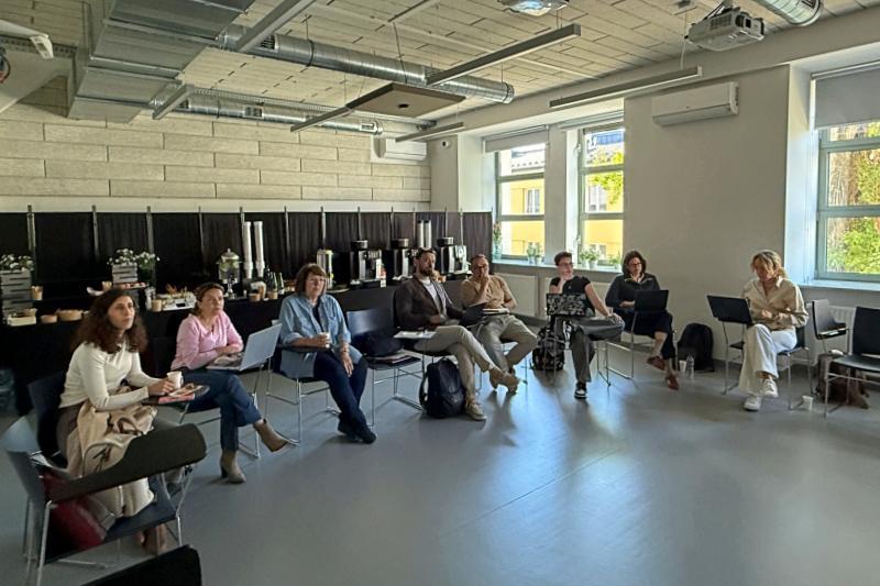 Members of AI CARE team during workshops at SWPS University in Warsaw